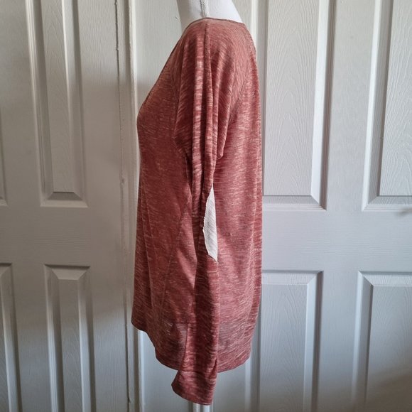 Wilfred Free Burnout Elbow Patch Long Sleeve Shirt Size S - Picture 3 of 6